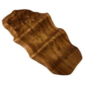 Enrico Burl Wood Wine Cradle Bottle Holder 14.5" x 8" Holds 3 Bottles